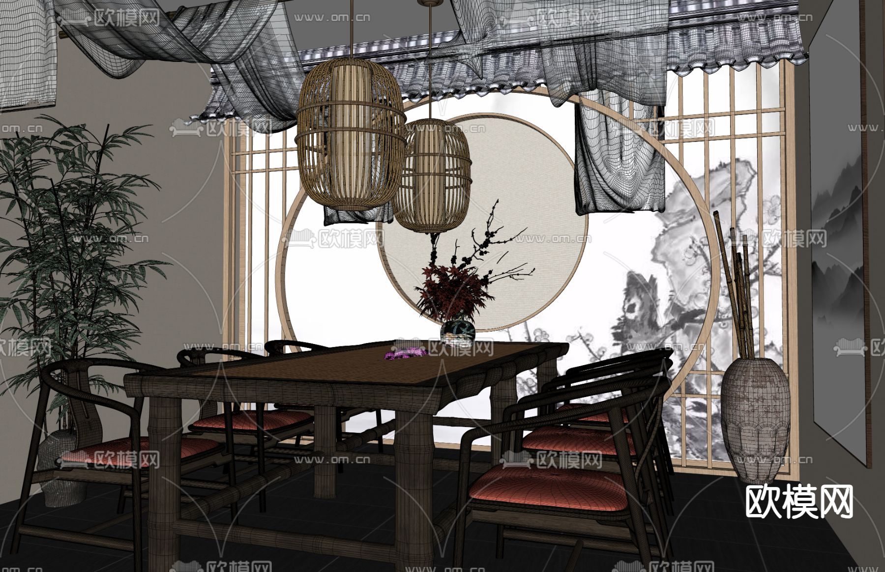 中式剧本杀su模型下载