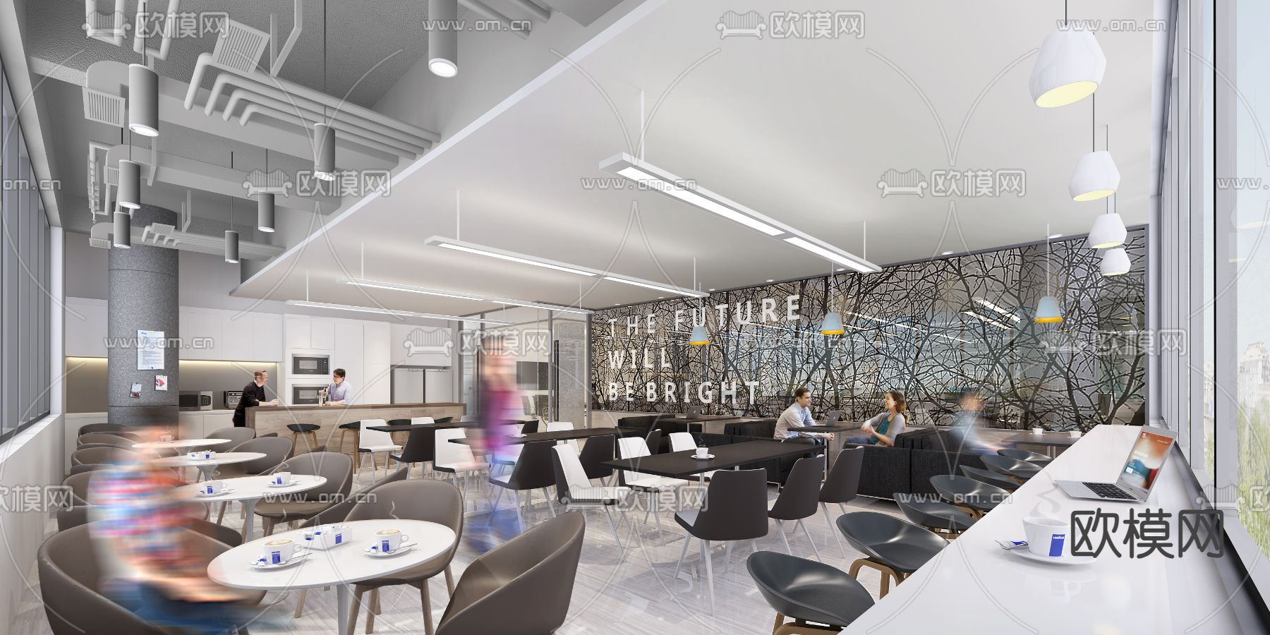 办公室 茶水间3d模型下载