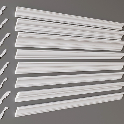  现代踢脚线 地脚线su模型 