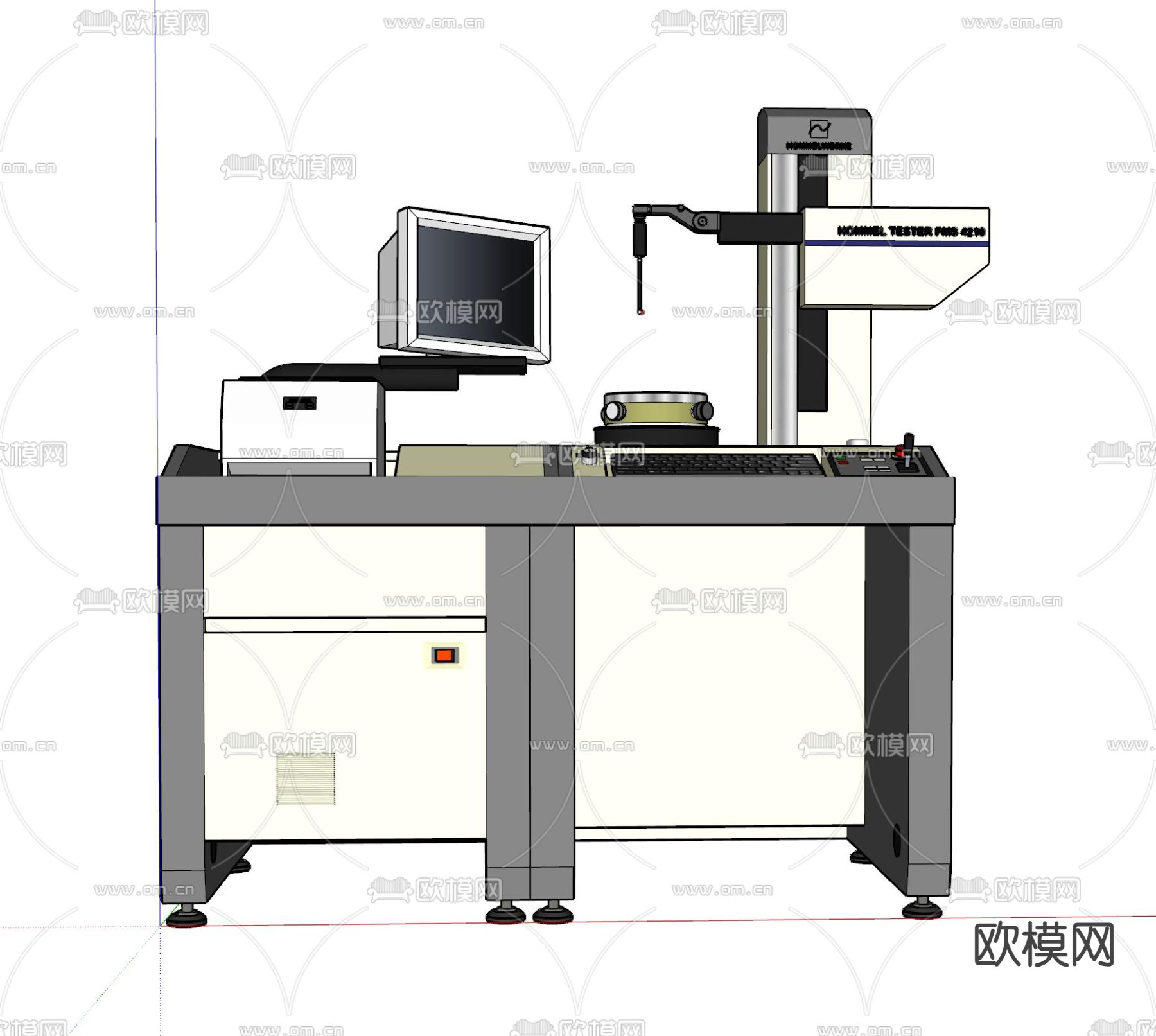 霍梅尔特斯达 自动化测量系统su模型下载（渲染图3）