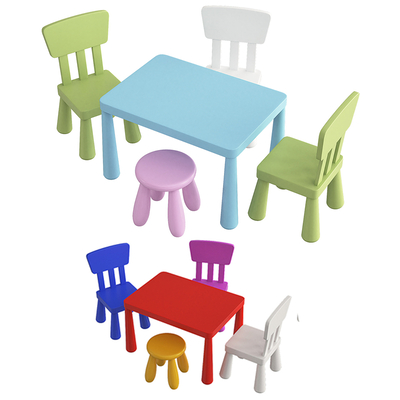  儿童桌椅 玩具桌 课桌su模型 