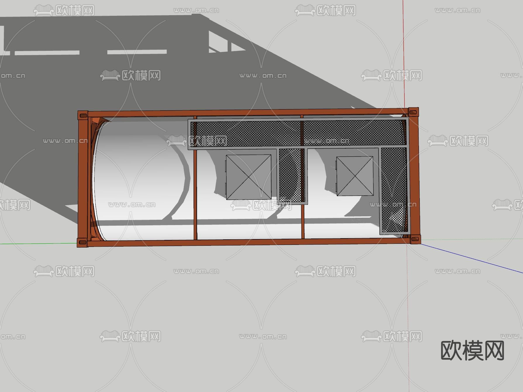 化工液体罐su模型下载（渲染图3）