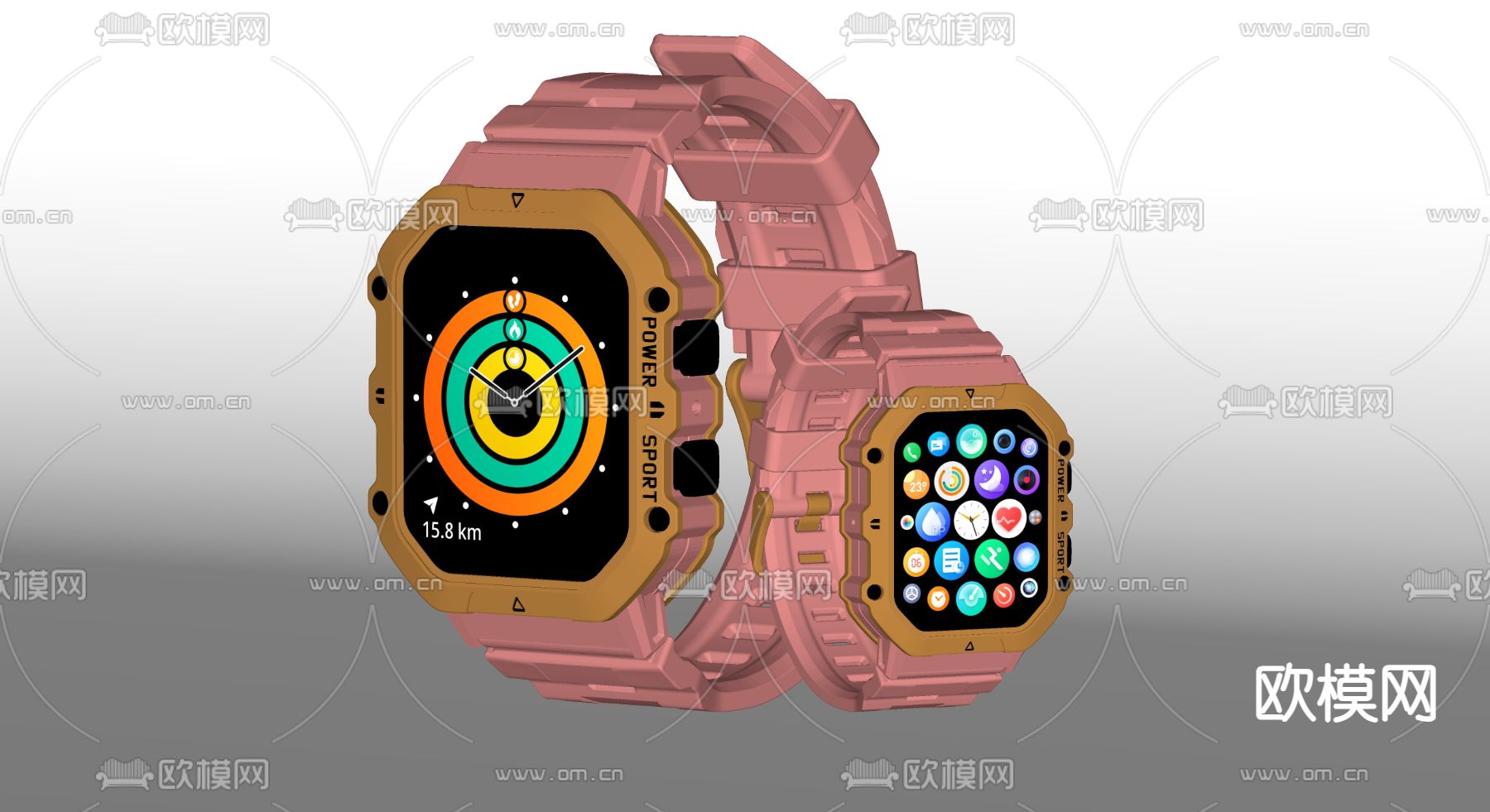 智能手表 电子手表su模型下载（渲染图1）