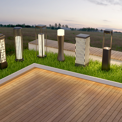  景观灯 户外灯 草坪灯 花园灯 庭院灯su模型 