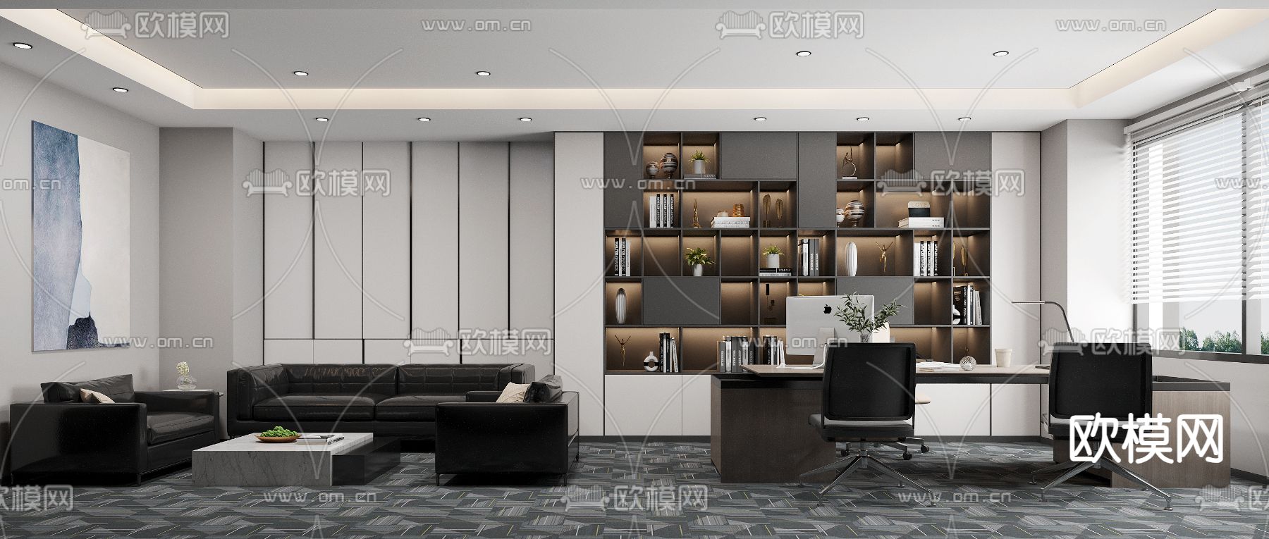 总经理室 董事长室3d模型下载
