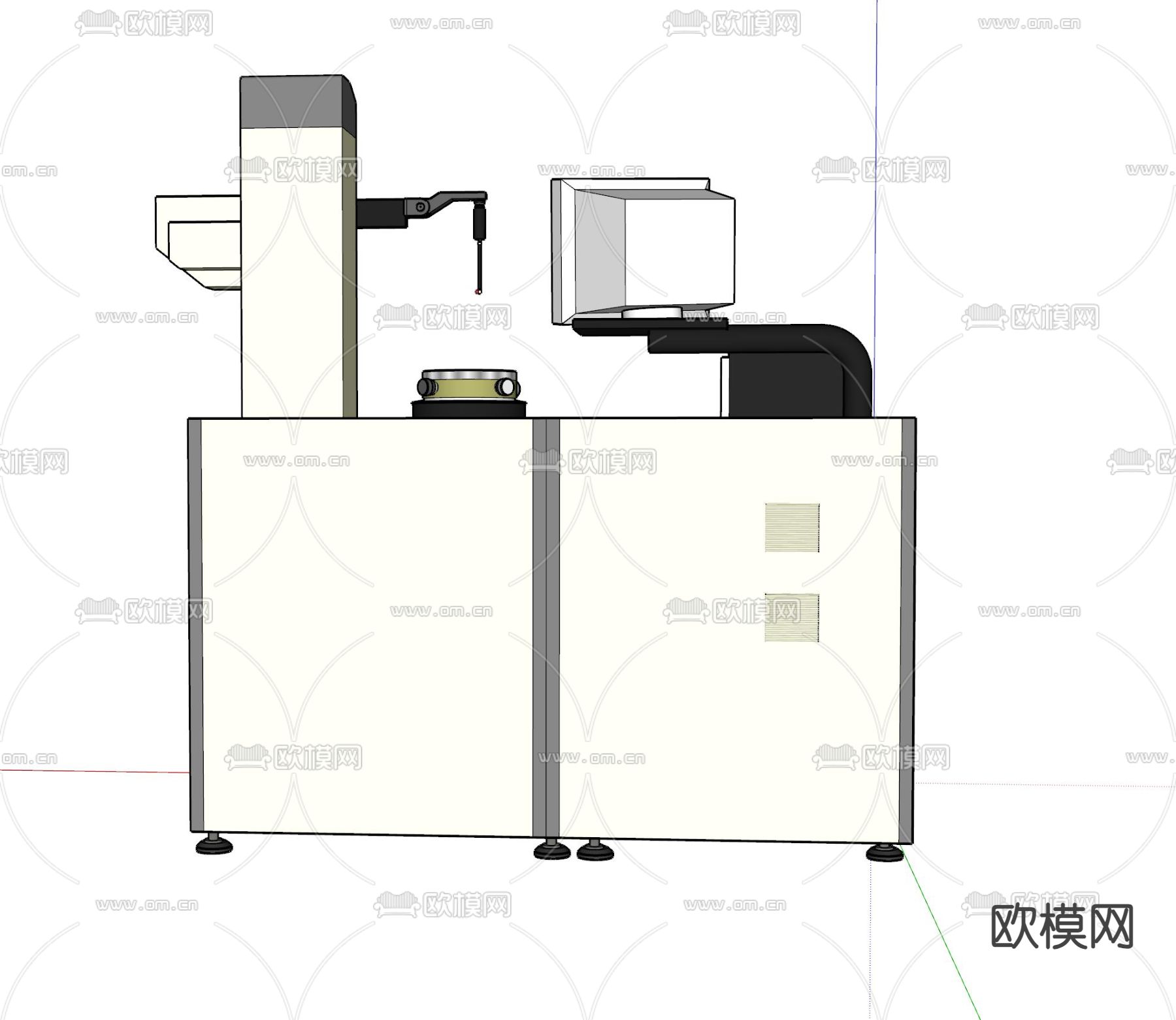 霍梅尔特斯达 自动化测量系统su模型下载（渲染图4）