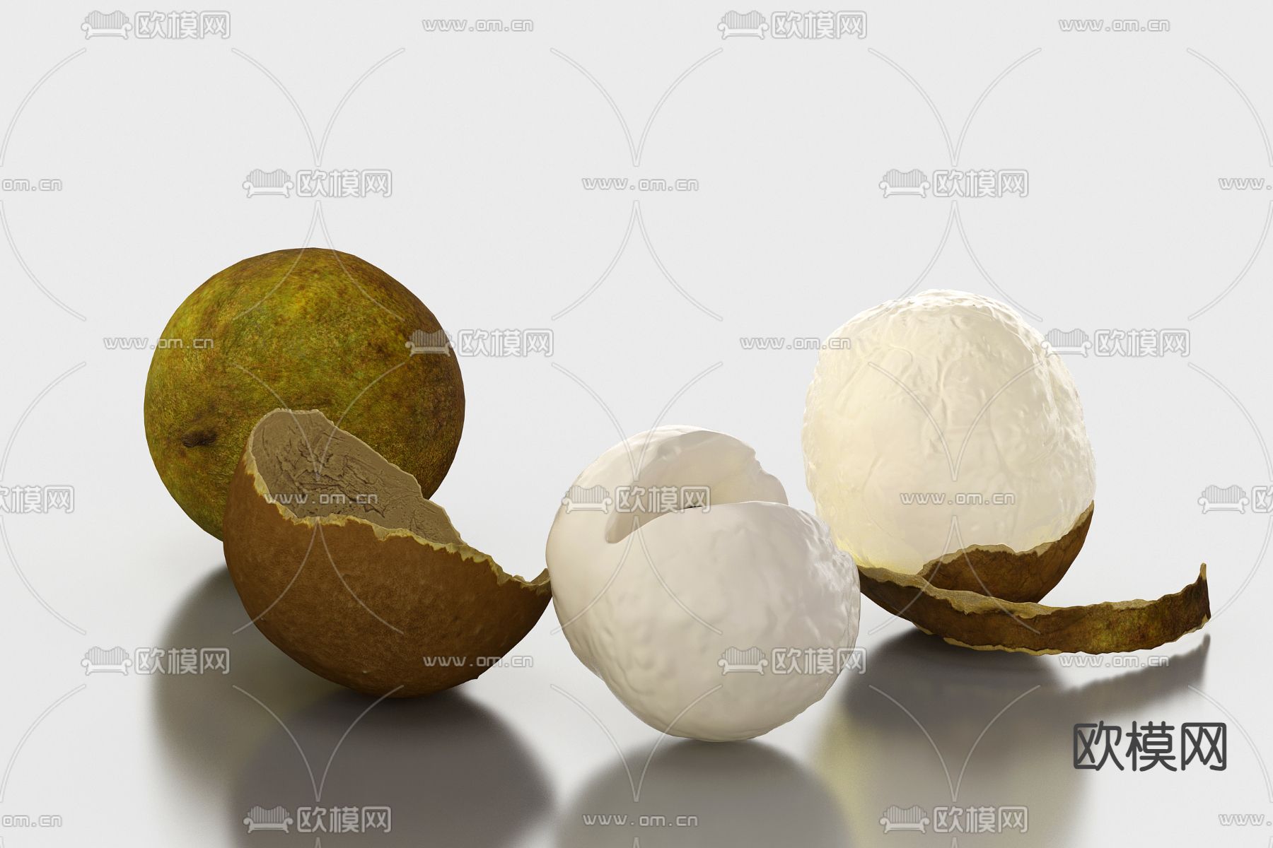 水果 龙眼3d模型下载