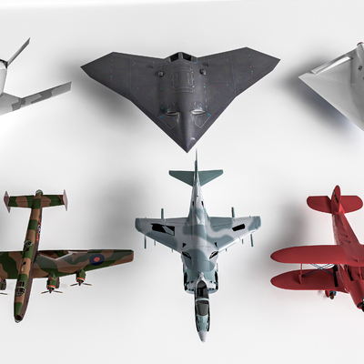  飞机 战斗机 武装飞机su模型 