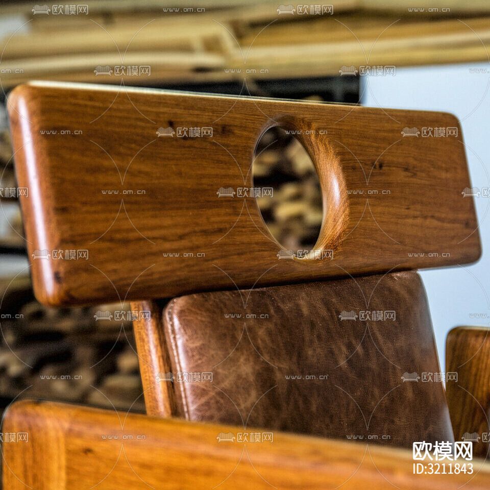 北欧椅子 餐椅下载（渲染图2）