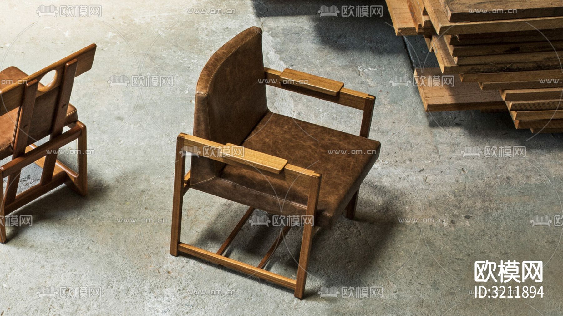 休闲椅 扶手椅下载（渲染图6）