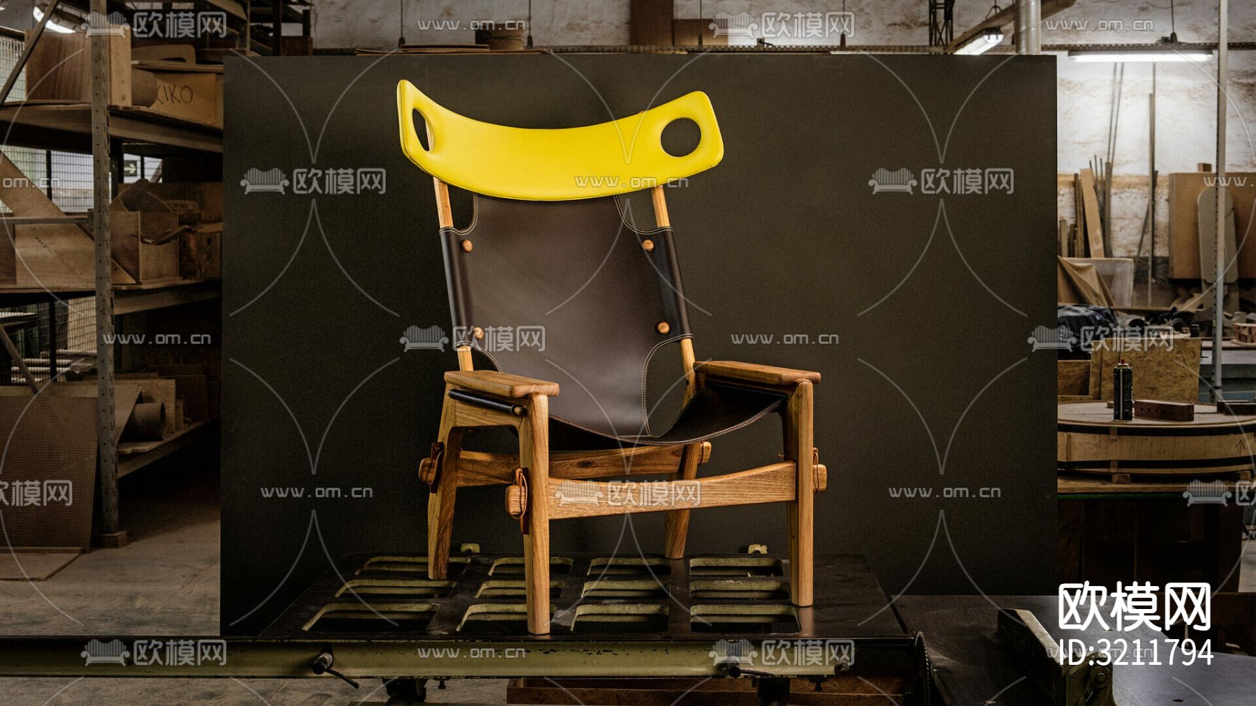 休闲椅 皮革椅下载（渲染图6）