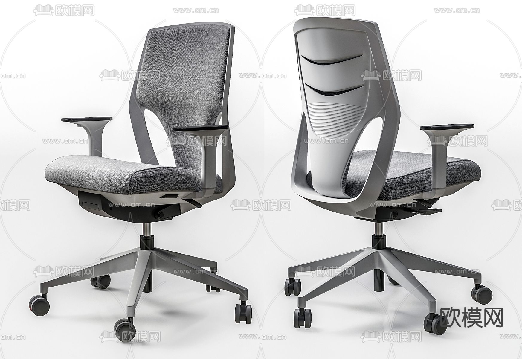 Actiu Efit办公椅 职员椅3d模型下载