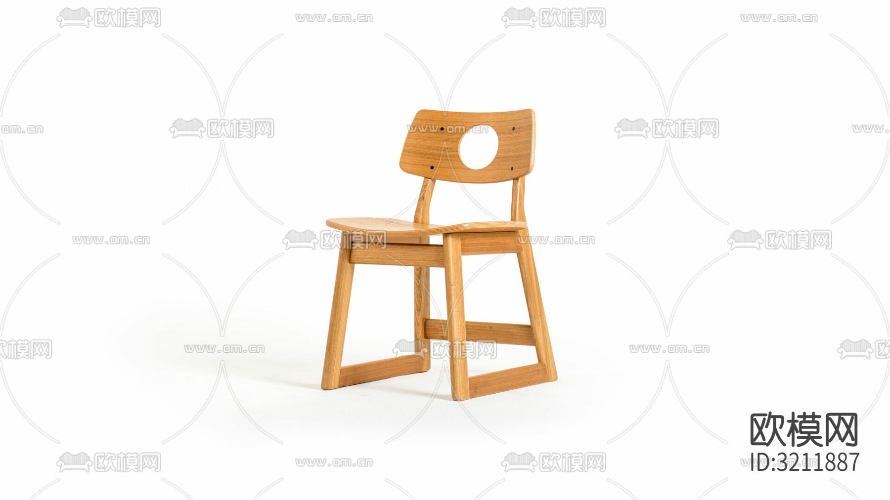 北欧椅子 餐椅下载（渲染图6）