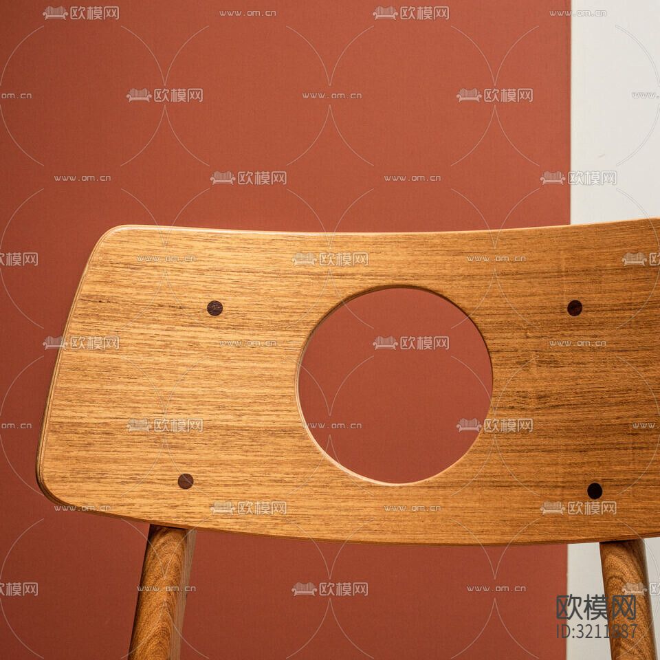 北欧椅子 餐椅下载（渲染图2）