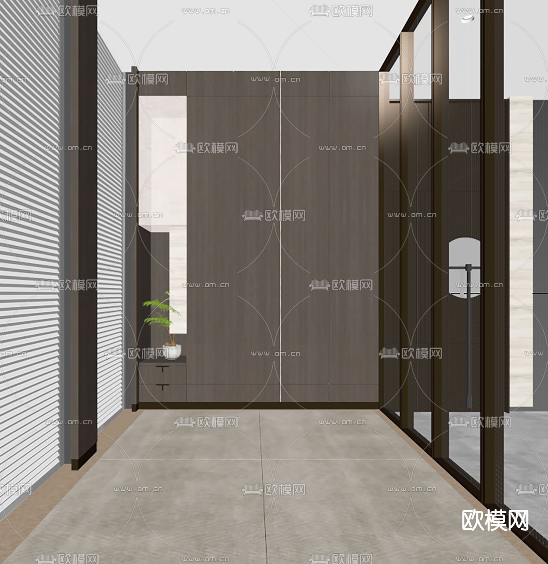 现代休闲室su模型下载（渲染图1）