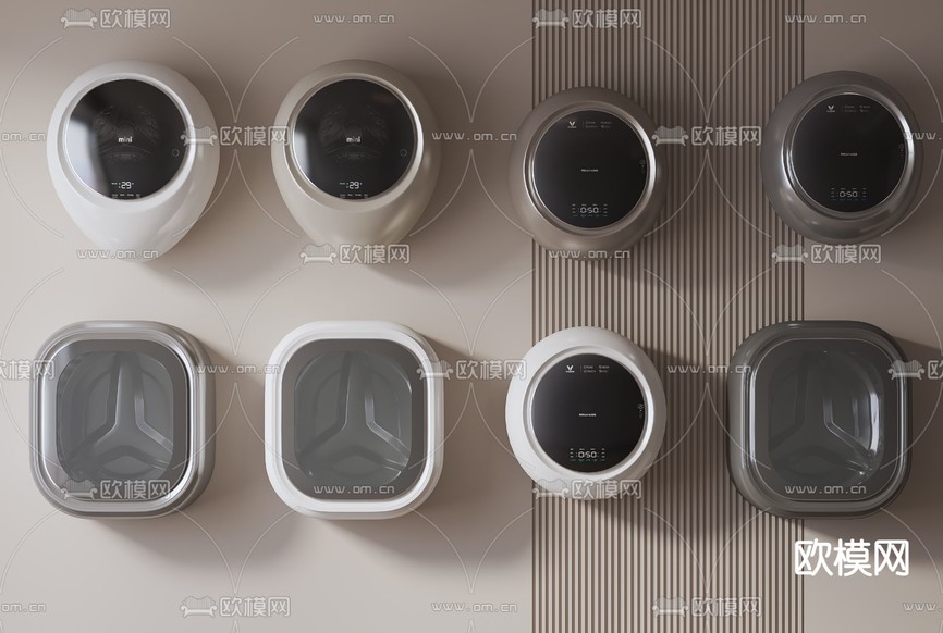 壁挂洗衣机 烘干一体洗衣机3d模型下载