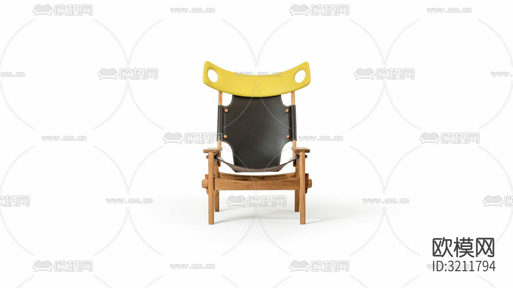 休闲椅 皮革椅下载（渲染图4）