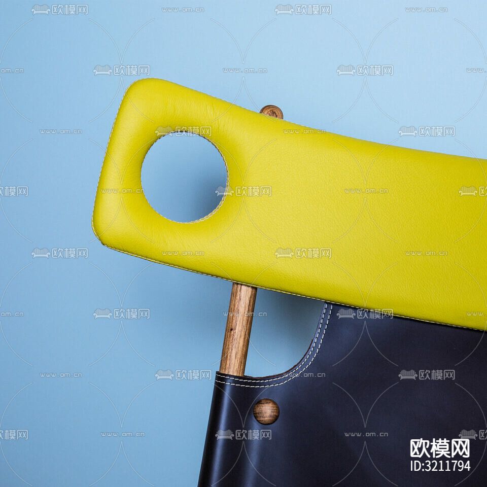 休闲椅 皮革椅下载（渲染图7）
