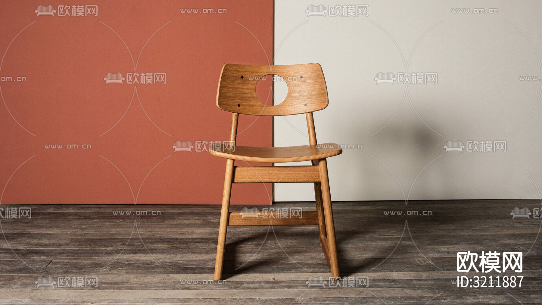 北欧椅子 餐椅下载（渲染图1）