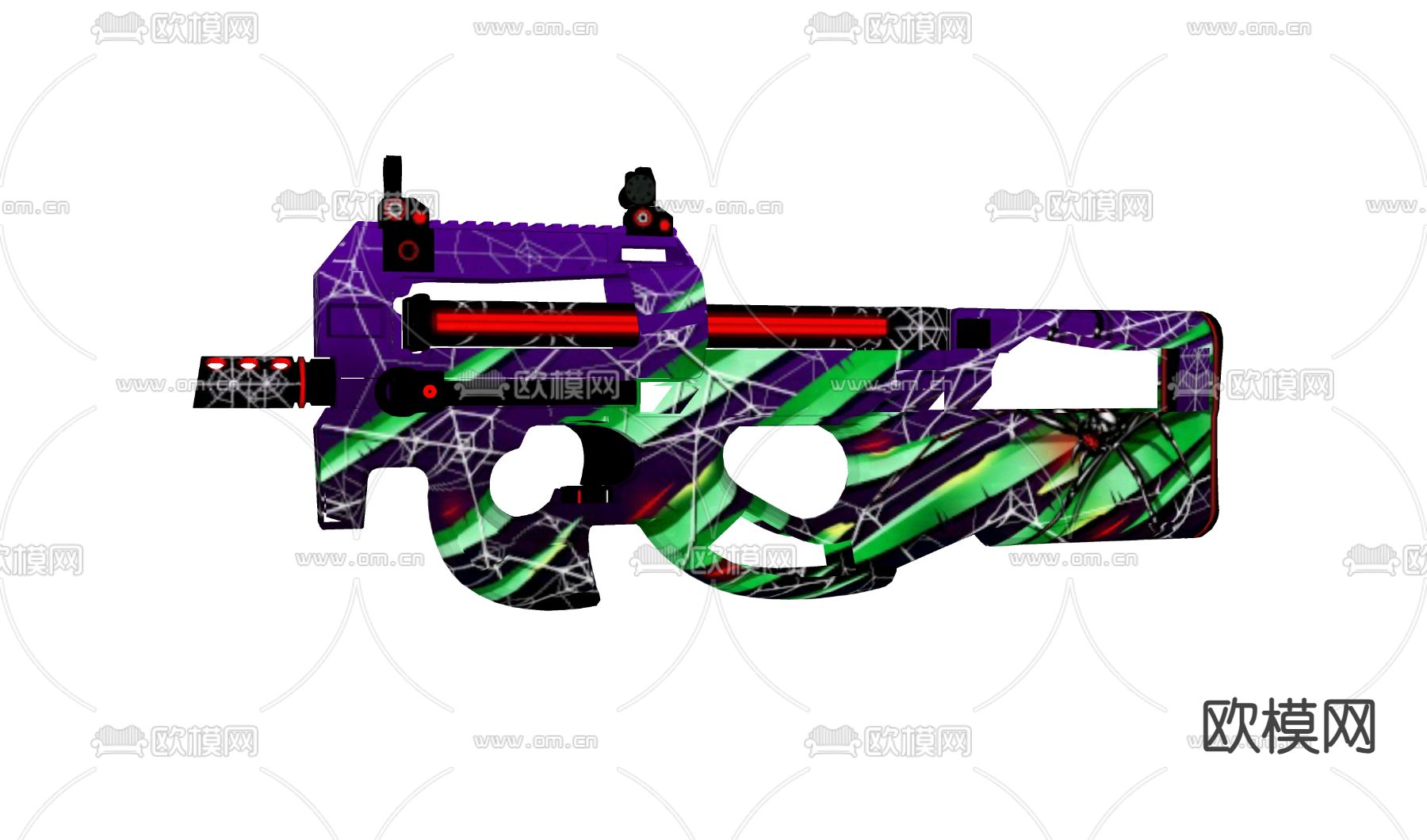 自动步枪 突击步枪3d模型下载（渲染图2）