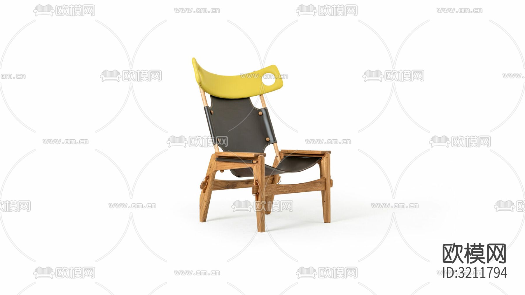 休闲椅 皮革椅下载（渲染图5）