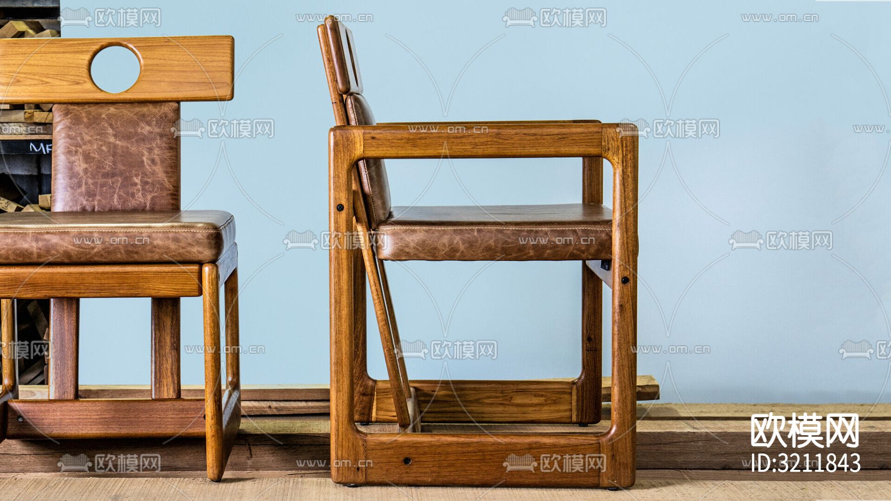 北欧椅子 餐椅下载（渲染图6）