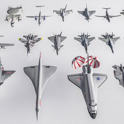 武装飞机 军用飞机su模型 