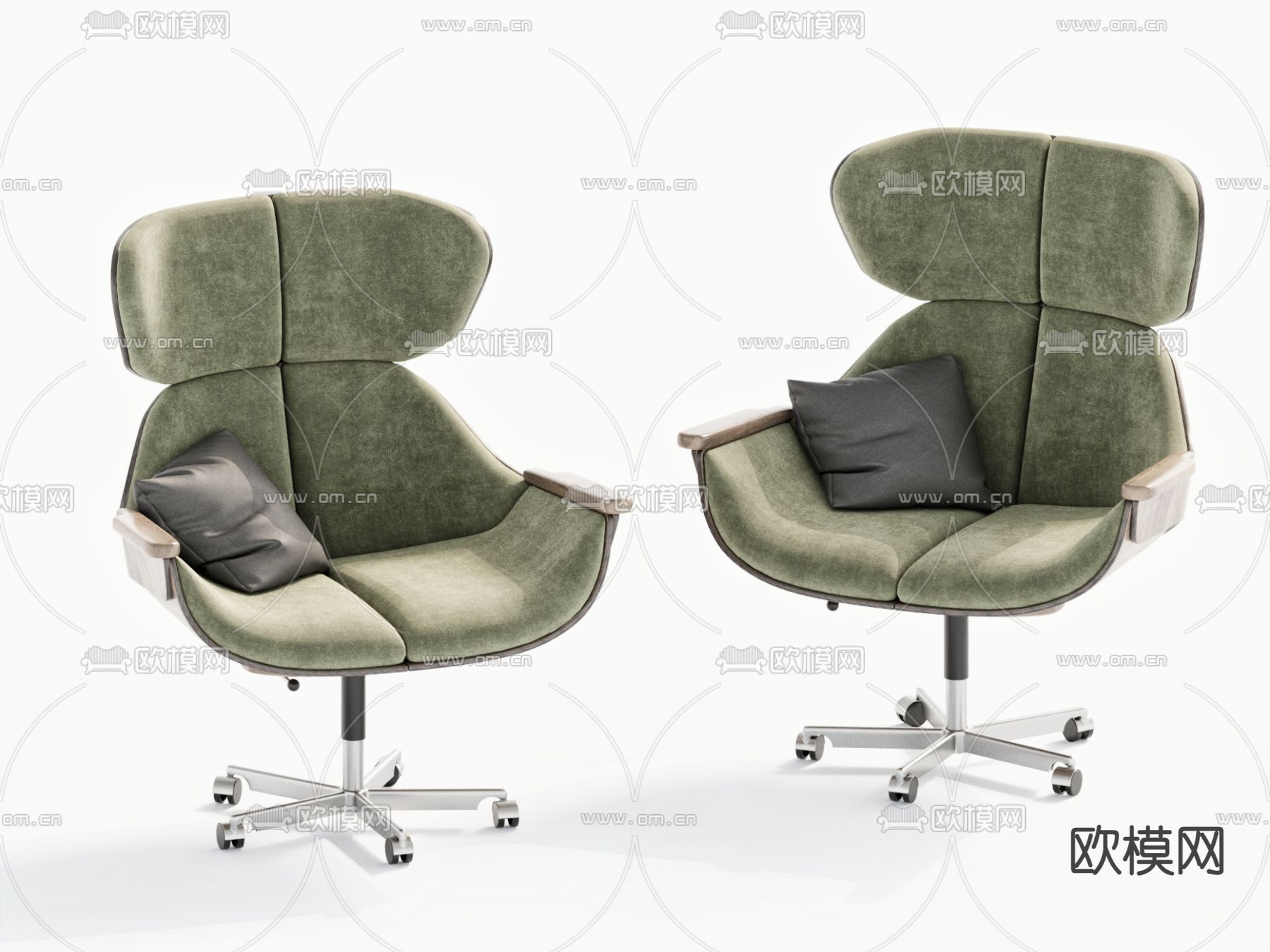 现代办公椅 电脑椅 老板椅3d模型下载
