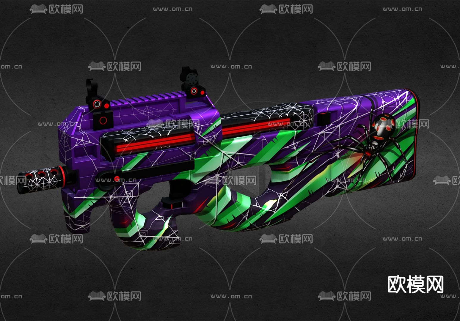 自动步枪 突击步枪3d模型下载（渲染图1）