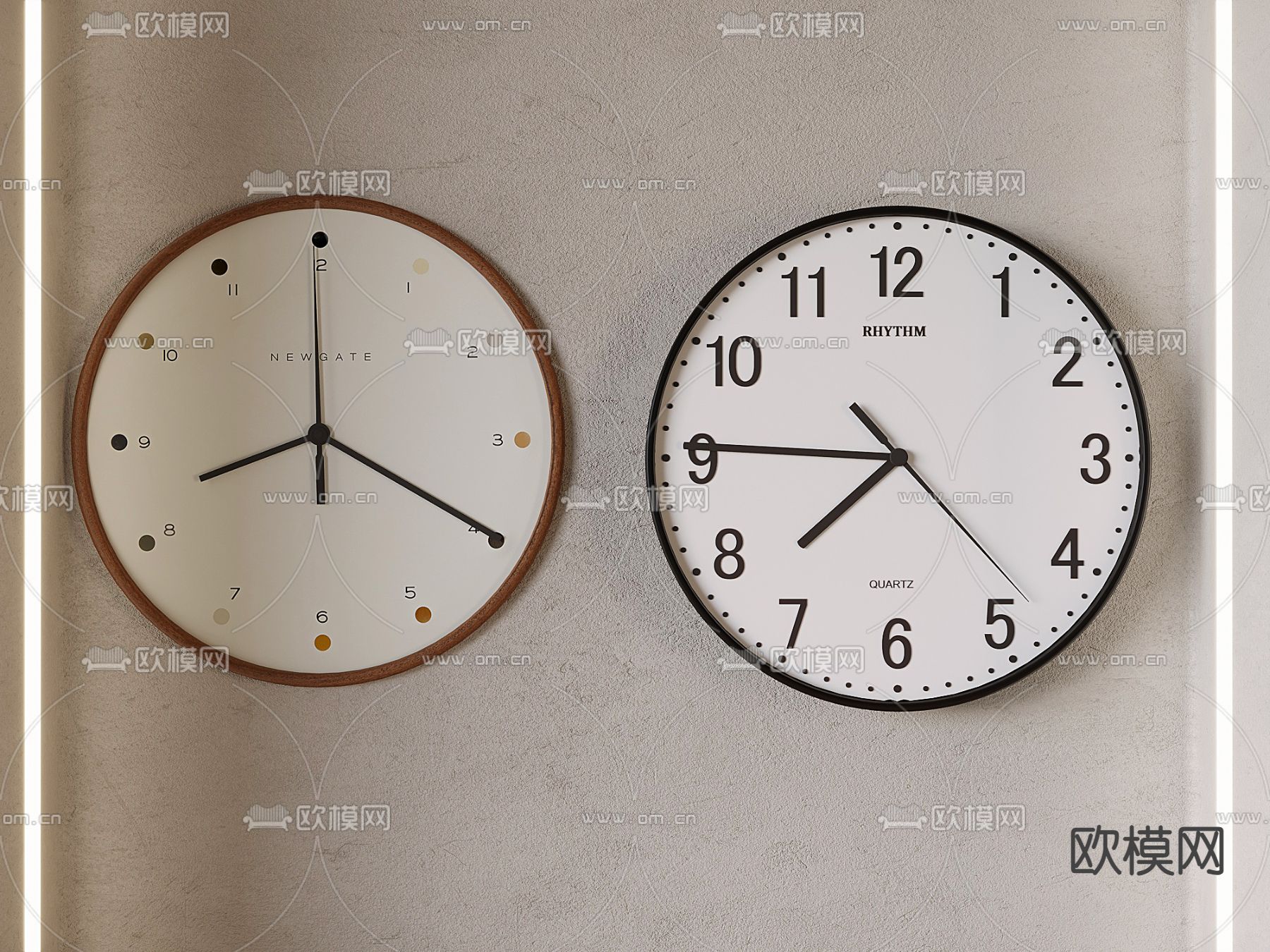 钟表 时钟 挂表 挂钟su模型下载（渲染图2）