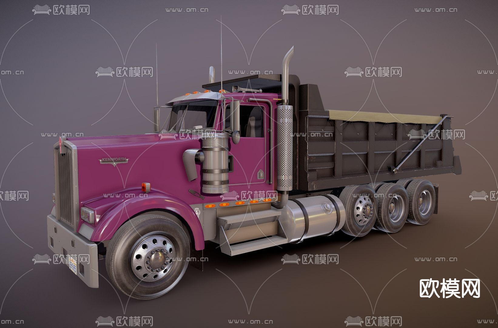 复古汽车 卡车 运输车3d模型下载