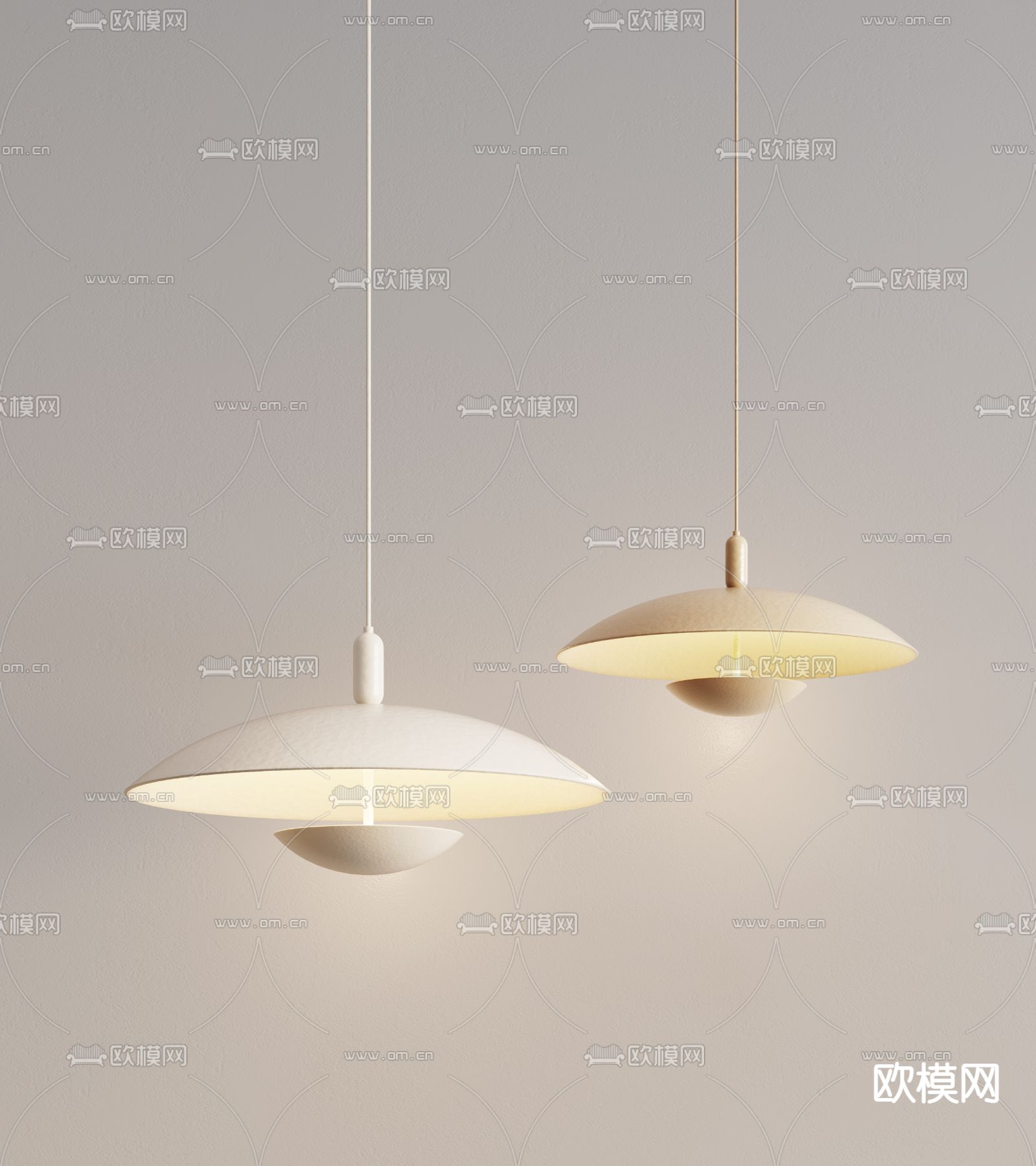 奶油风吊灯 装饰吊灯3d模型下载