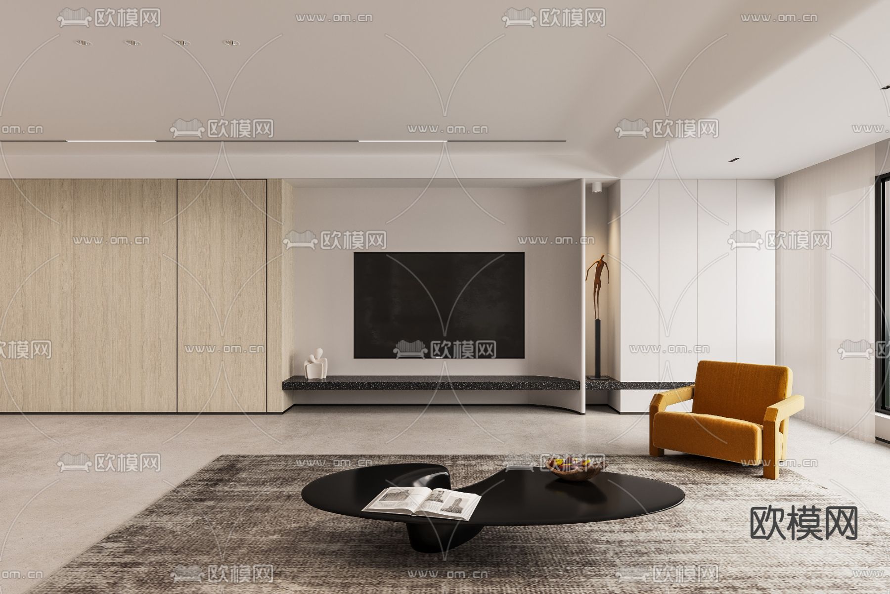 意式客餐厅3d模型下载（渲染图4）