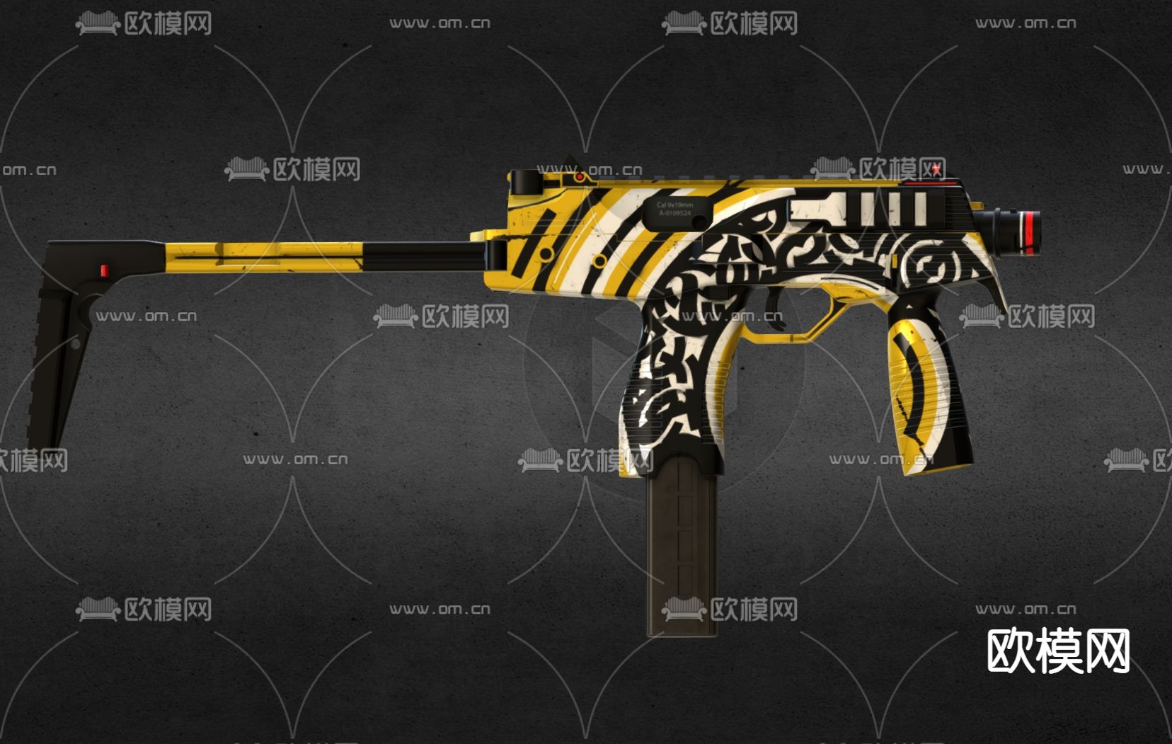 手枪玩具 步枪3d模型下载