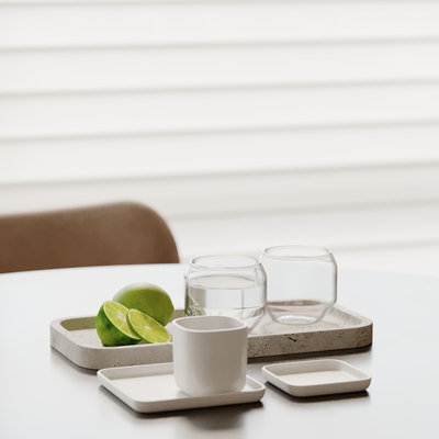  水杯 柠檬 桌面摆件su模型 