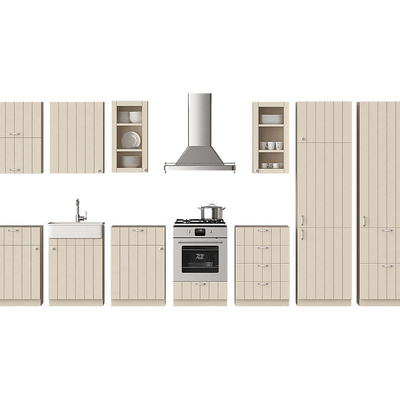  现代橱柜 厨具su模型 