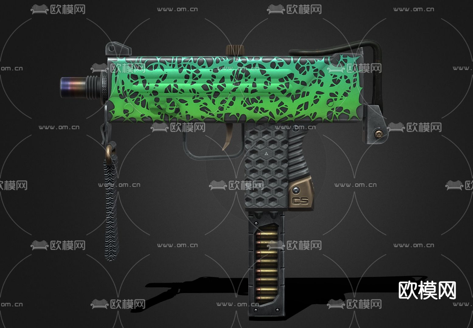 儿童玩具 玩具步枪su模型下载（渲染图2）