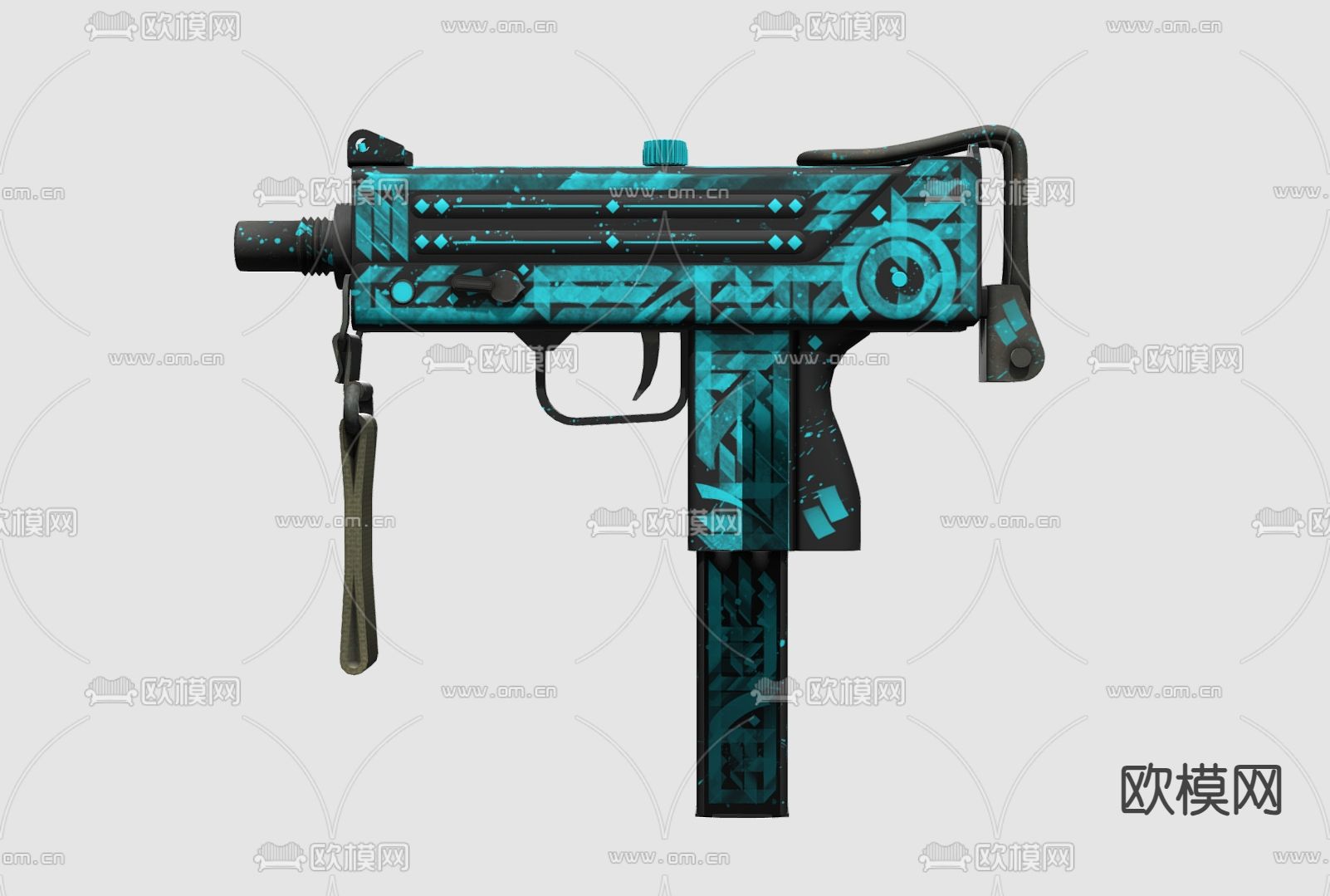 儿童玩具 玩具步枪su模型下载（渲染图2）