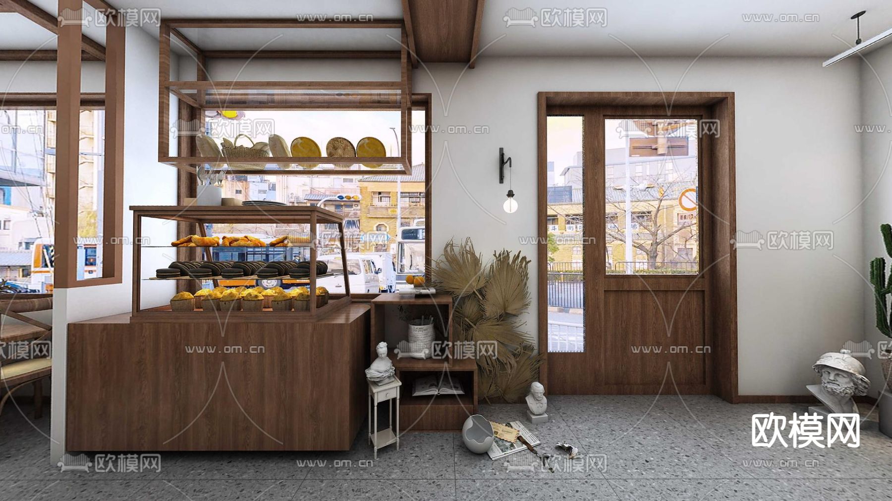 北欧甜品店 面包店3d模型下载（渲染图2）