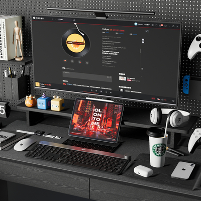  电脑 平板电脑 办公用品 键盘su模型 