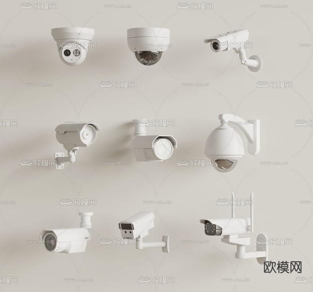 监控摄像头3d模型下载