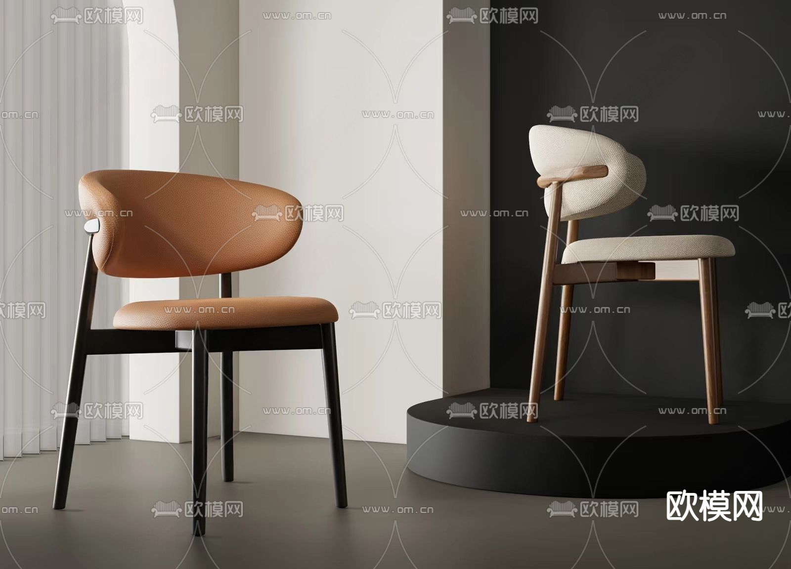 餐椅 单椅3d模型下载