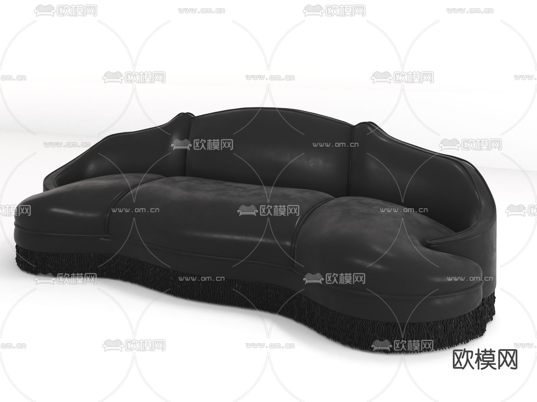 欧式沙发 多人沙发3d模型下载（渲染图2）