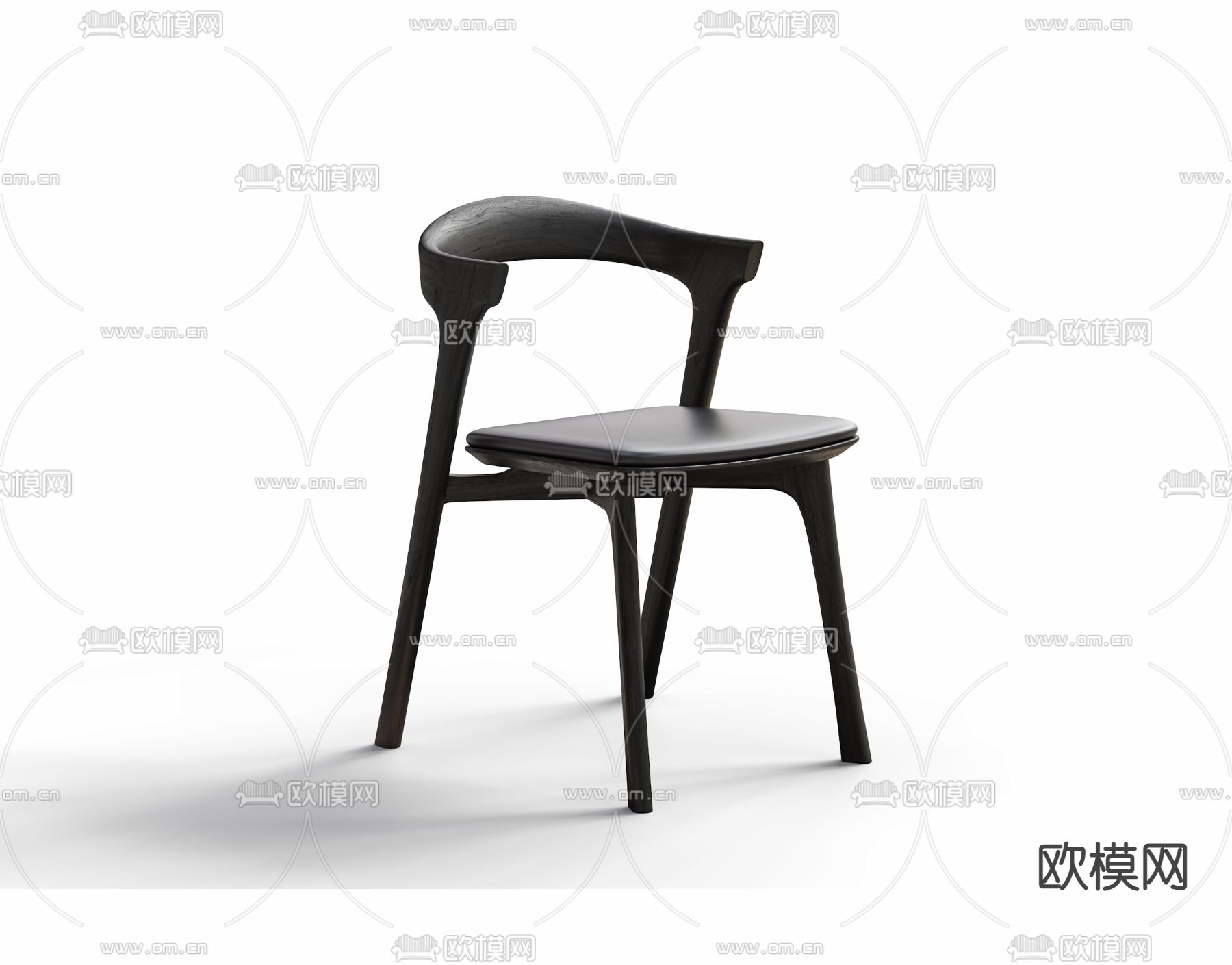 意式极简椅子 餐椅3d模型下载