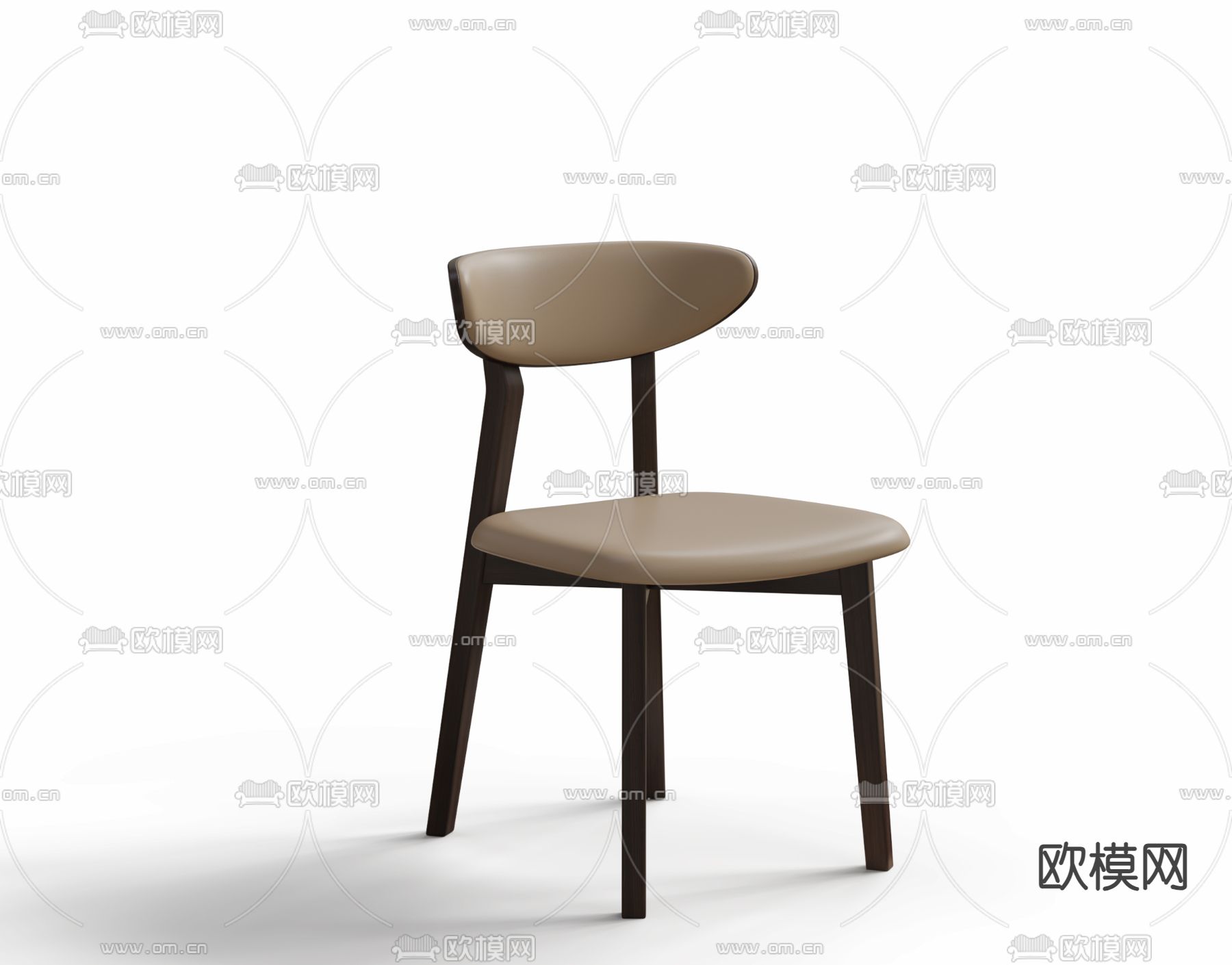 意式极简椅子 餐椅3d模型下载