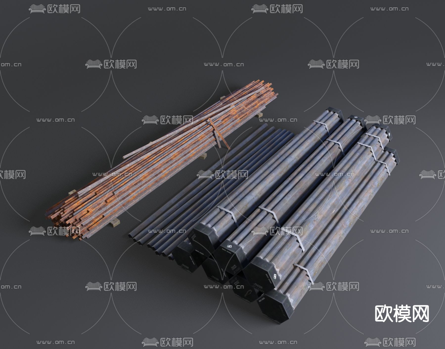 钢筋 钢铁3d模型下载