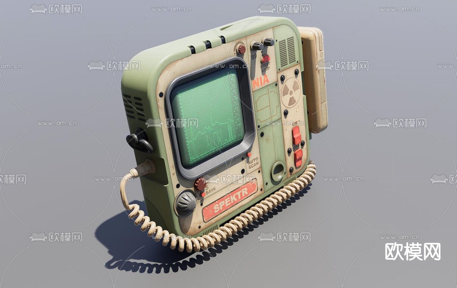 工业风军事器材3d模型下载（渲染图1）