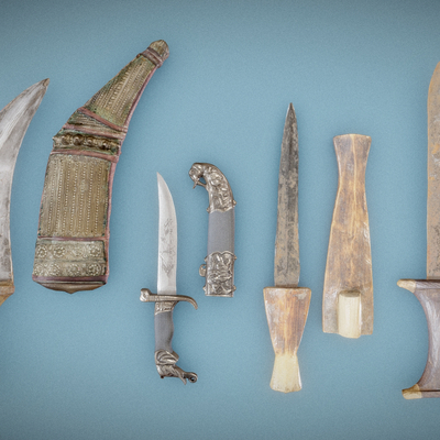  东南亚小刀 匕首 武器su模型 