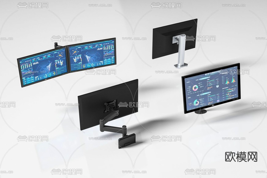 激光电视 显示器3d模型下载