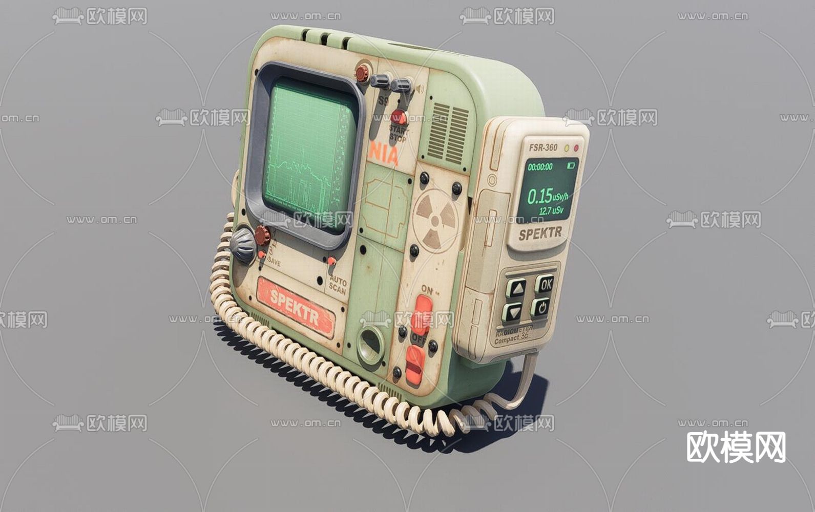 工业风军事器材3d模型下载（渲染图3）